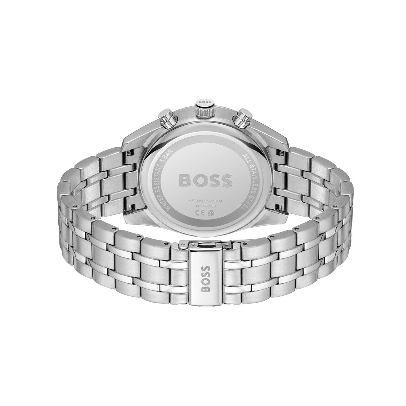 Hugo Boss Heren Horloge HB1514151 44 mm Zilverkleurig