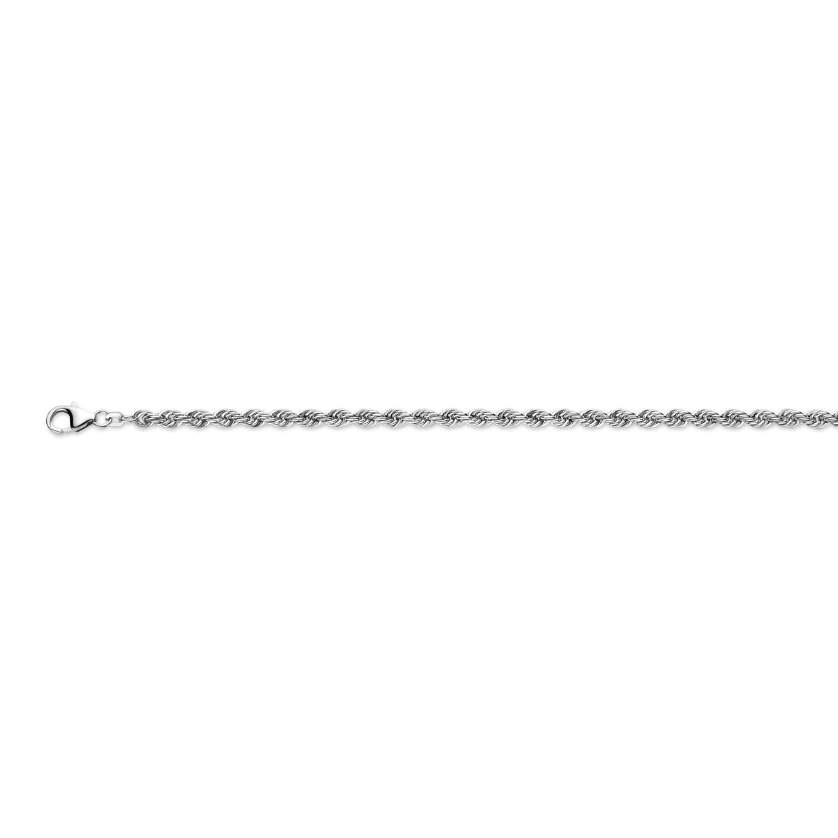 Fantasy Collection Collier koord massief 4,0 mm zilver