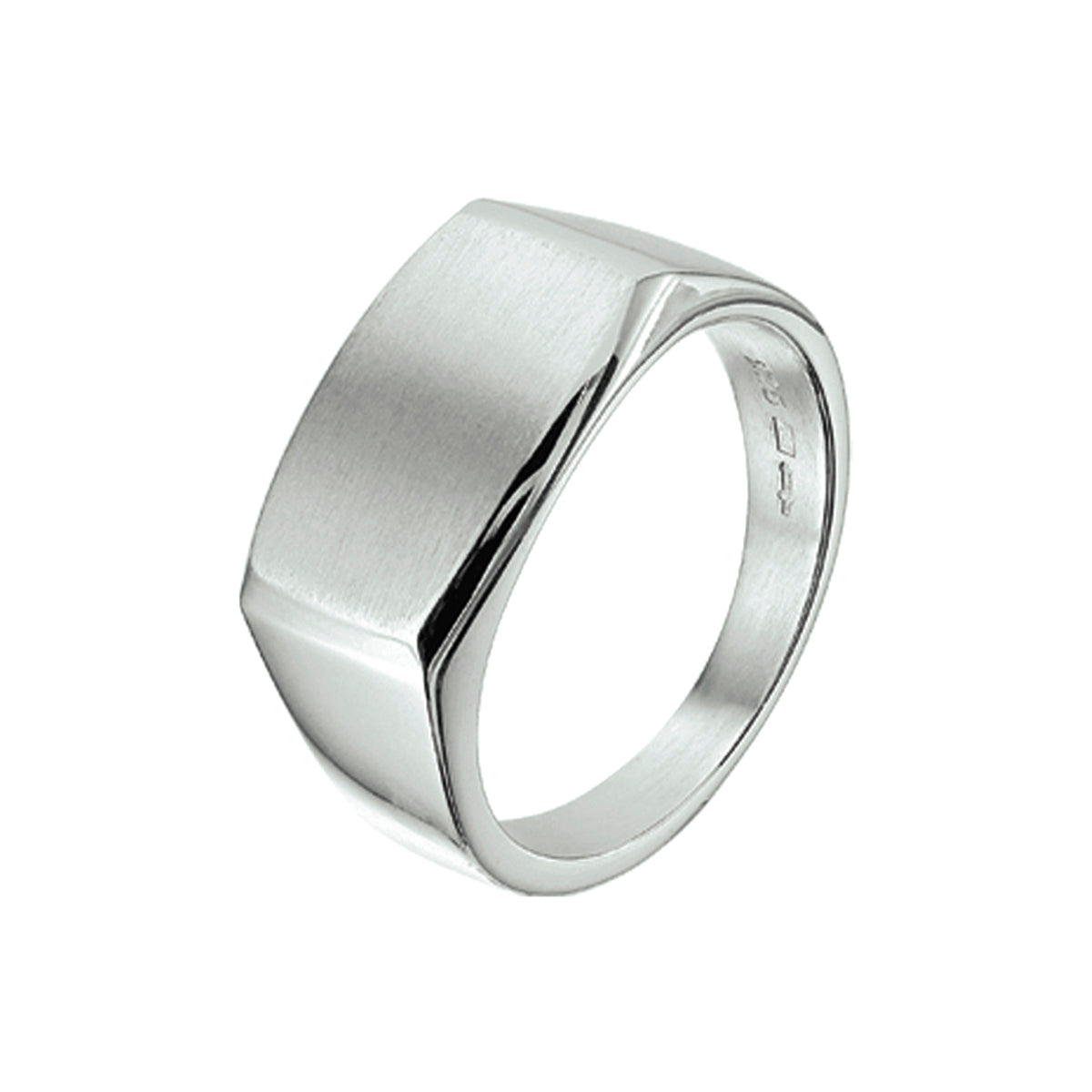 Fantasy Collection Ring dwarsmodel poli/mat zilver
