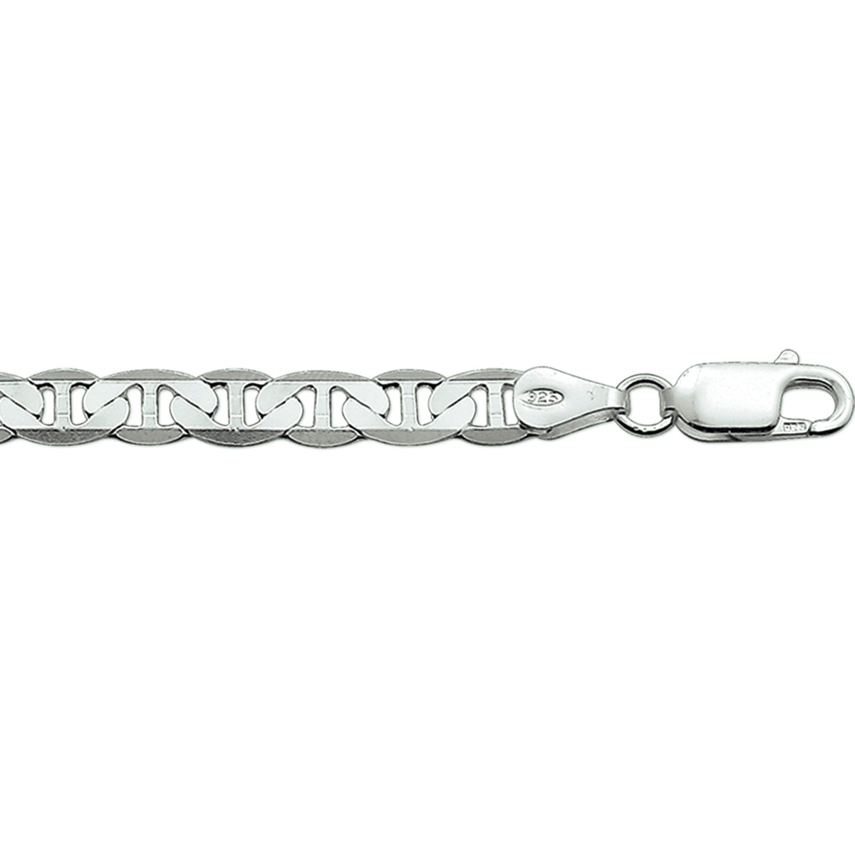 Fantasy Collection Armband anker plat 5,5 mm zilver