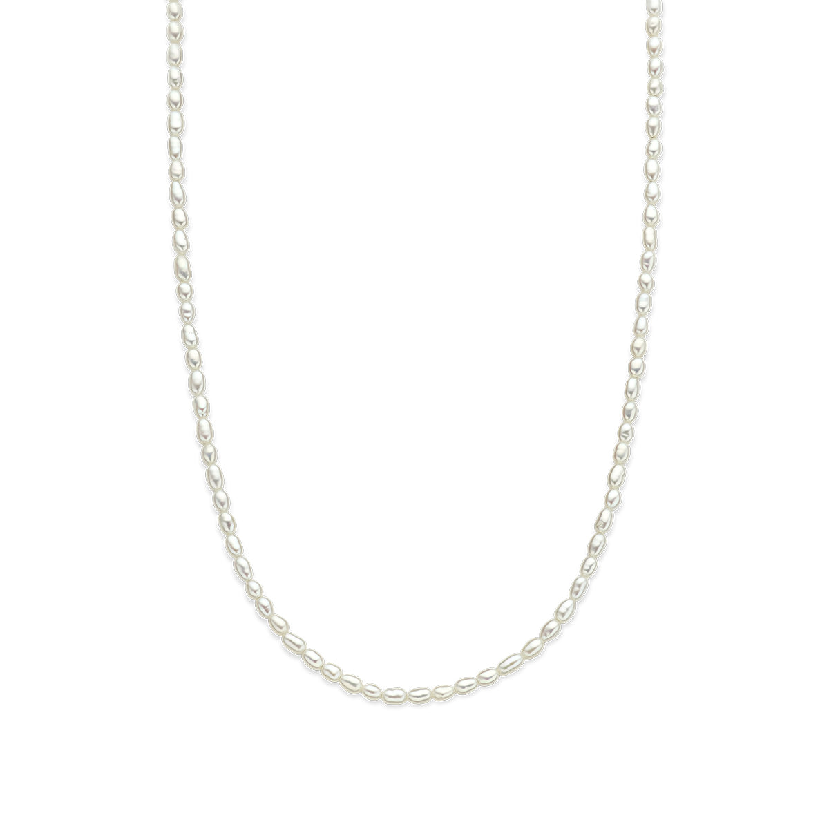 Fantasy Collection Collier parels 2,8 mm 40 + 5 cm zilver
