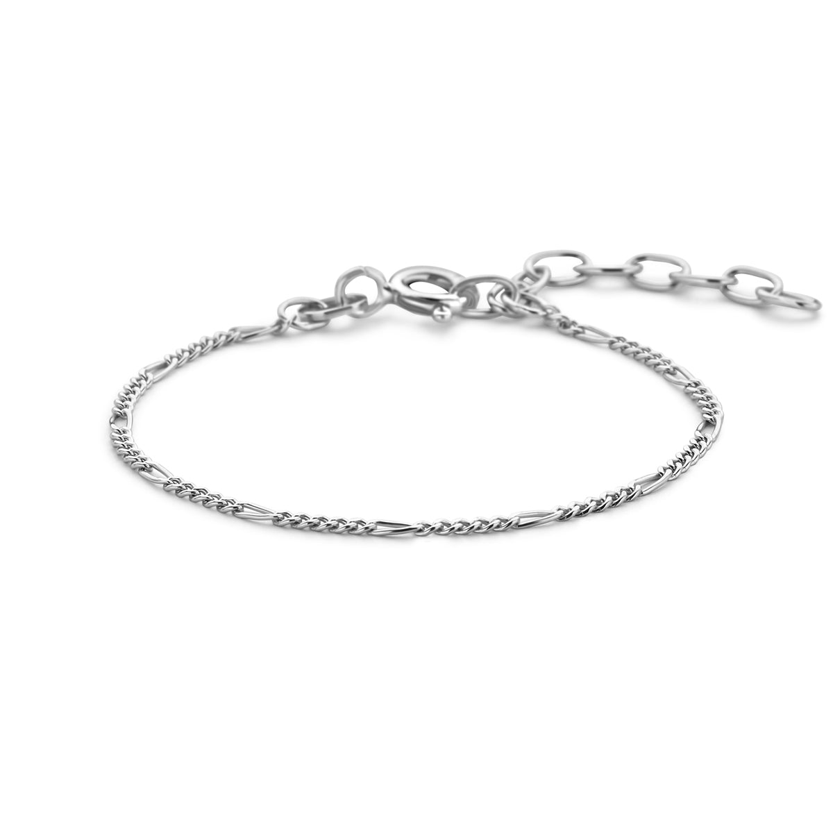 Fantasy Collection Armband figaro 1,5 mm (kinder lengte) zilver