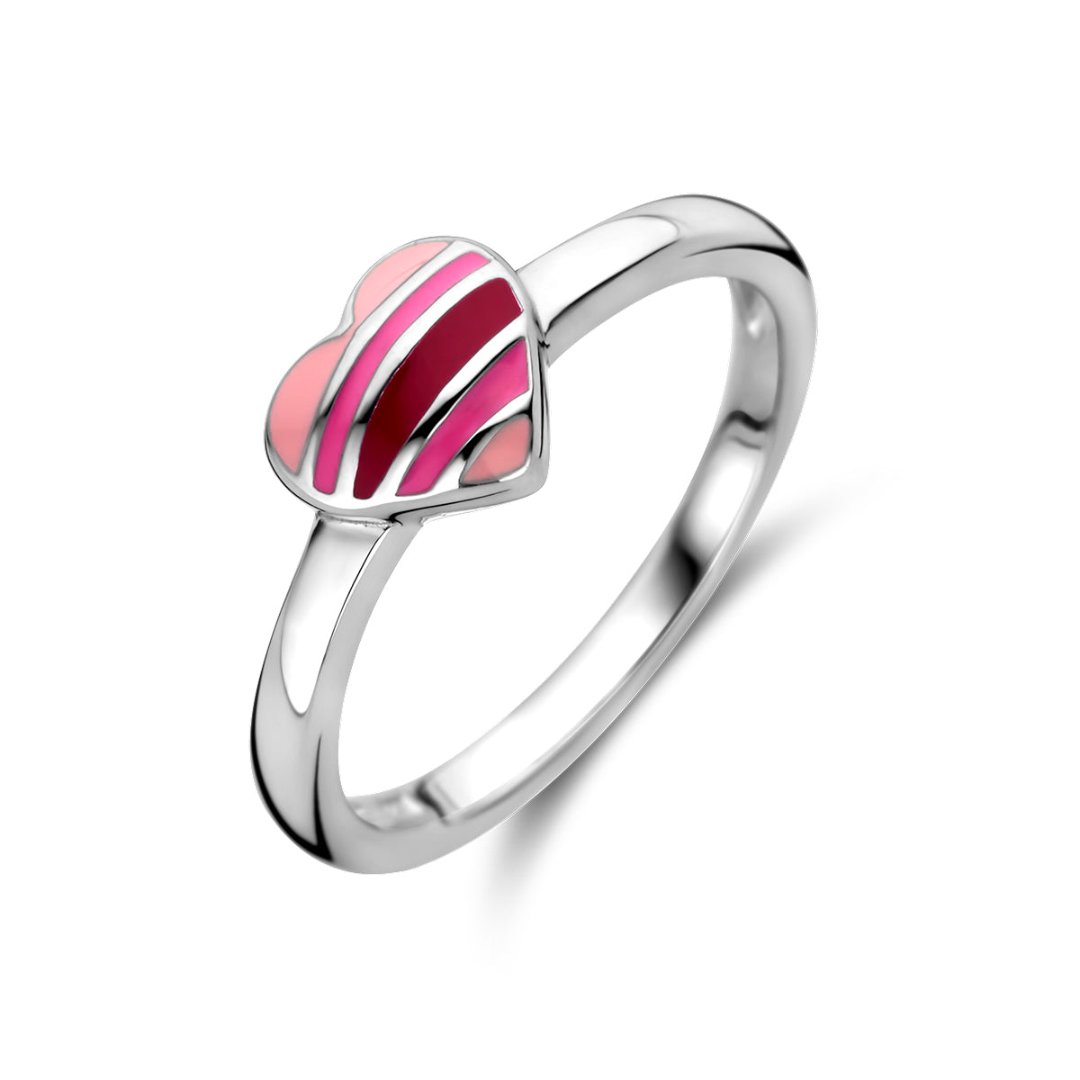 Fantasy Collection Ring emaille hart zilver