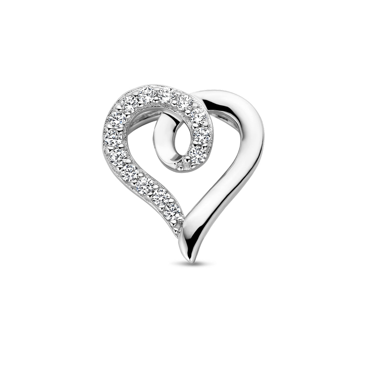 Fantasy Collection Hanger hart en zirkonia zilver