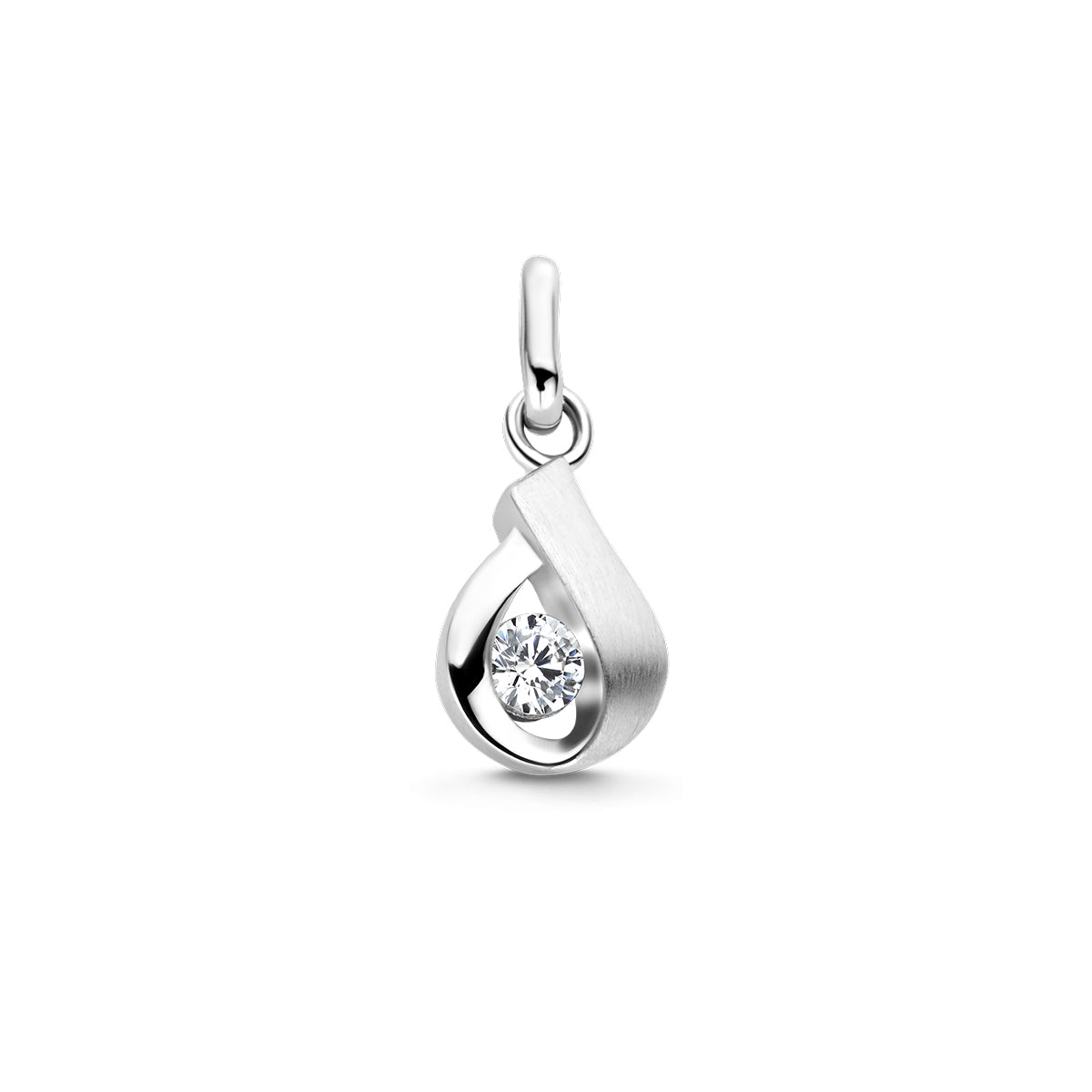 Fantasy Collection Hanger zirkonia poli/mat zilver