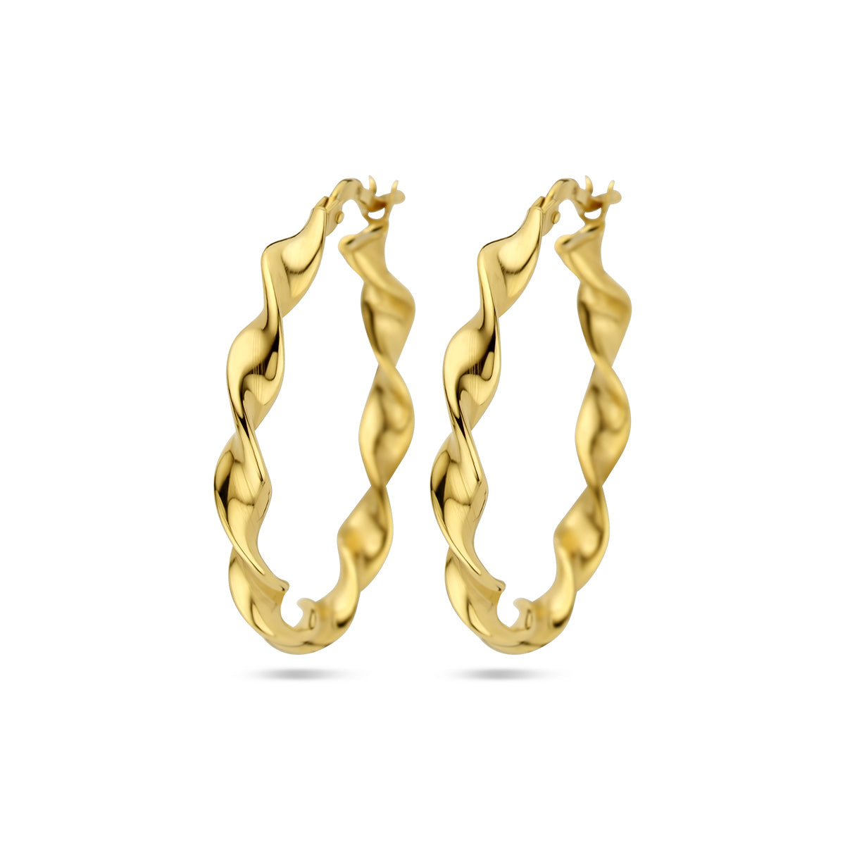 Fantasy Collection Oorbellen gedraaid 1 micron zilver verguld