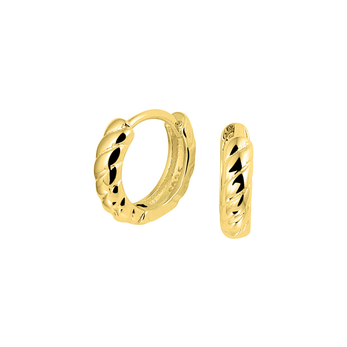 Fantasy Collection Oorbellen 1 micron 11 mm zilver verguld