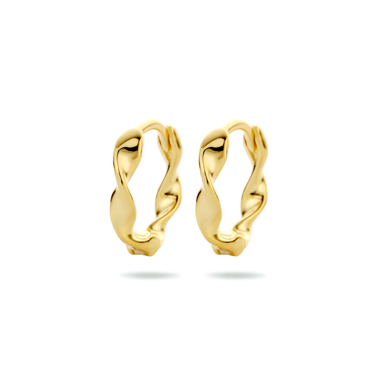 Fantasy Collection Oorbellen gedraaid 1 micron zilver verguld
