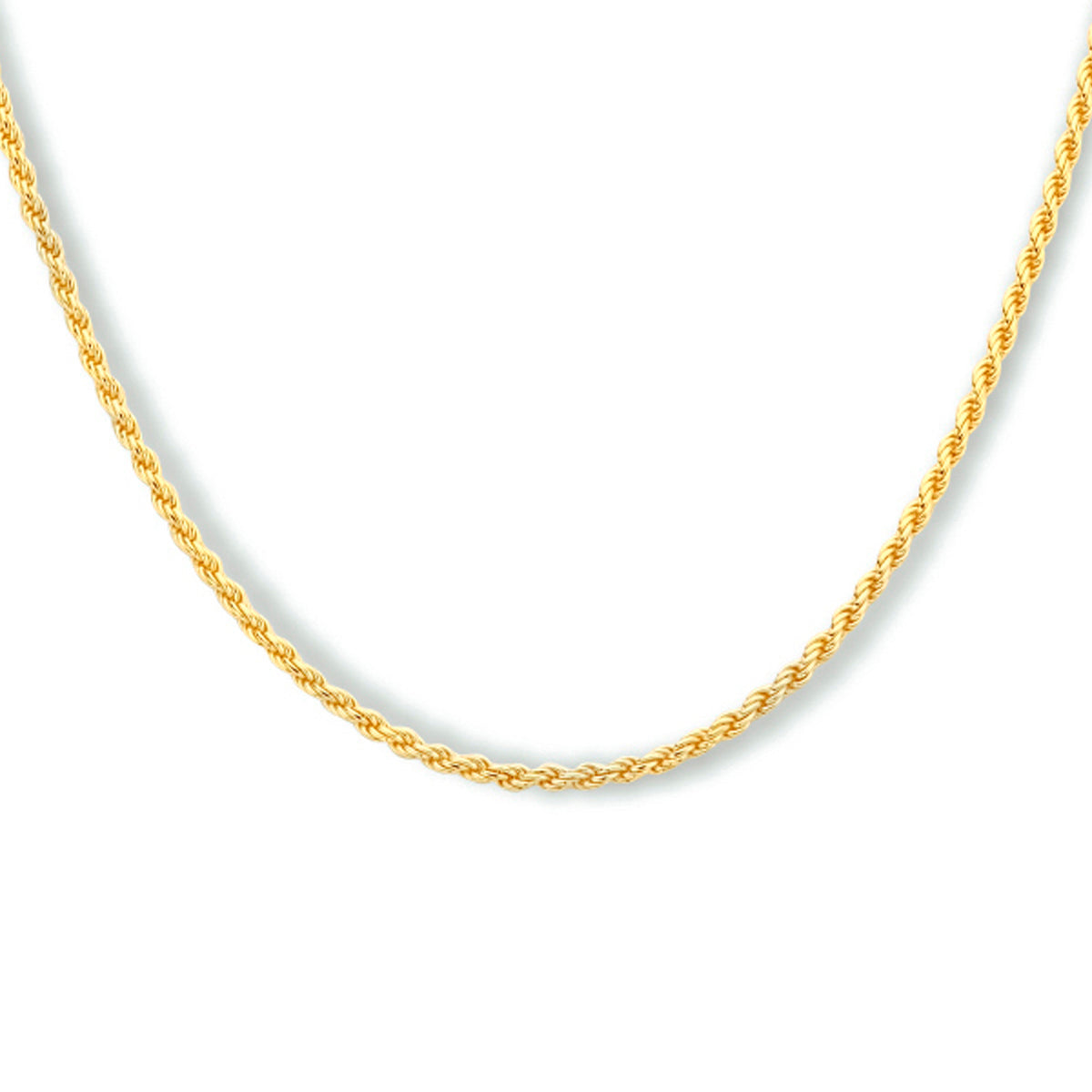 Fantasy Collection Collier koord 1,7 mm 3 micron zilver verguld