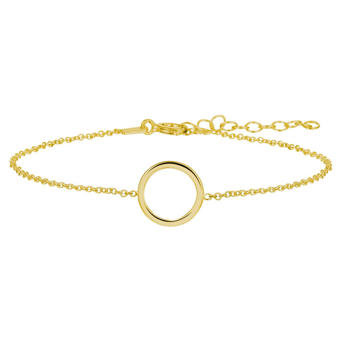 Fantasy Collection Armband rondje 16 + 3 cm 3 micron zilver verguld