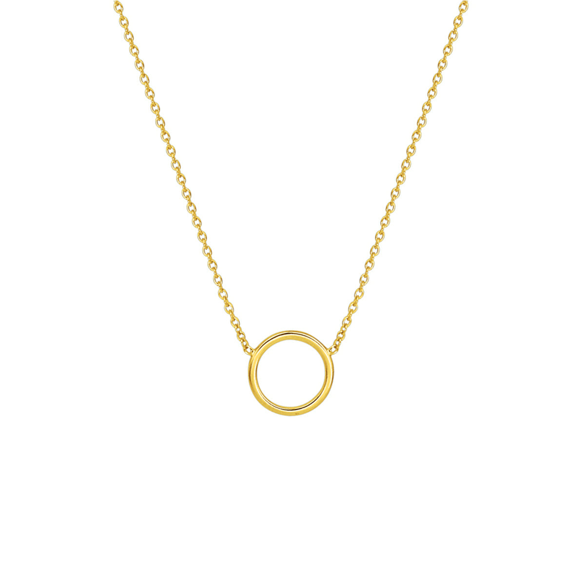 Fantasy Collection Collier rondje 41 + 5 cm 3 micron zilver verguld
