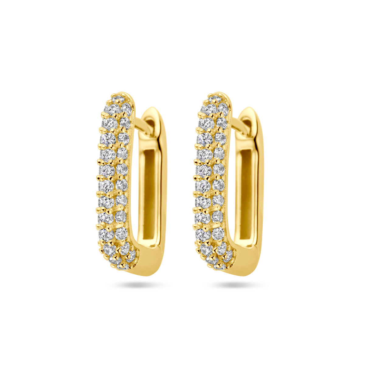 Fantasy Collection Oorbellen zirkonia 1 micron zilver verguld