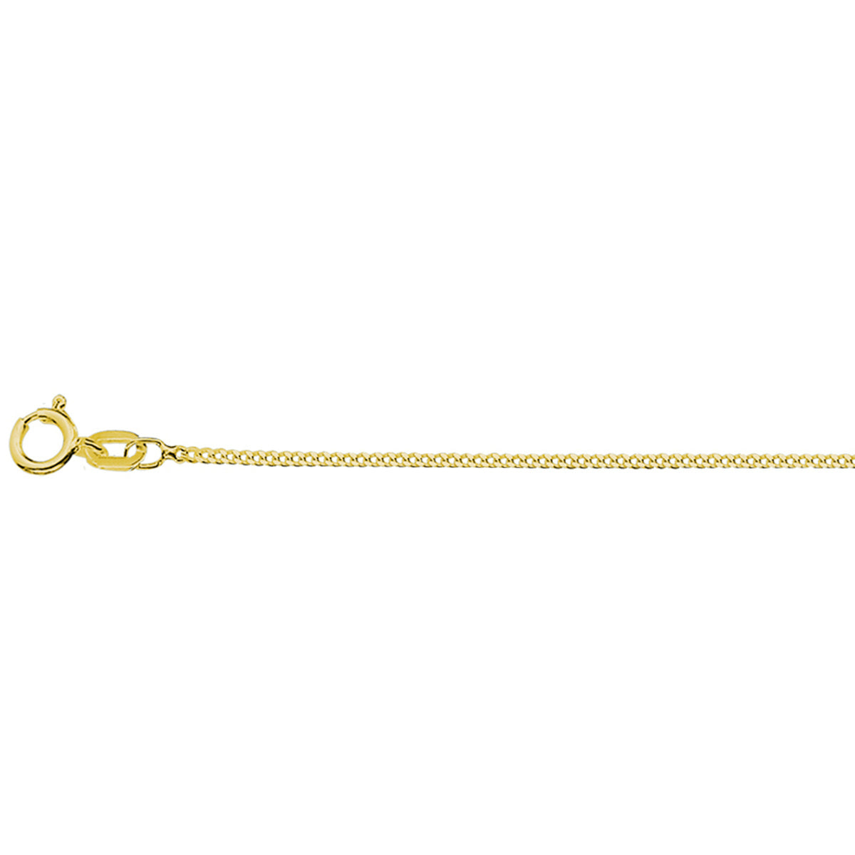 Fantasy Collection Collier gourmette 1,2 mm 3 micron zilver verguld