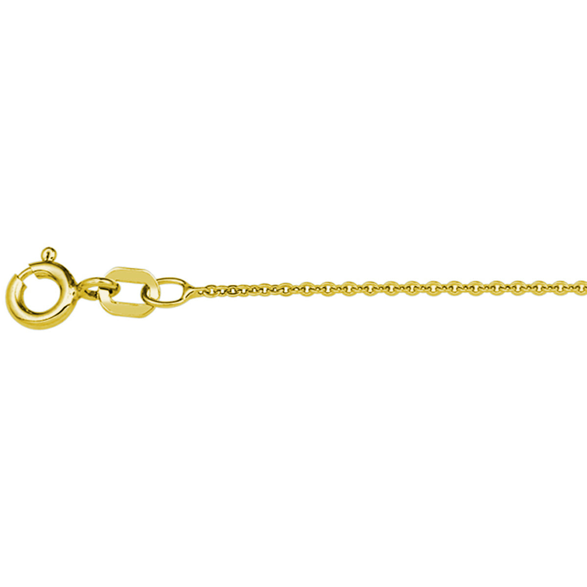 Fantasy Collection Collier anker plat 1,1 mm 3 micron zilver verguld