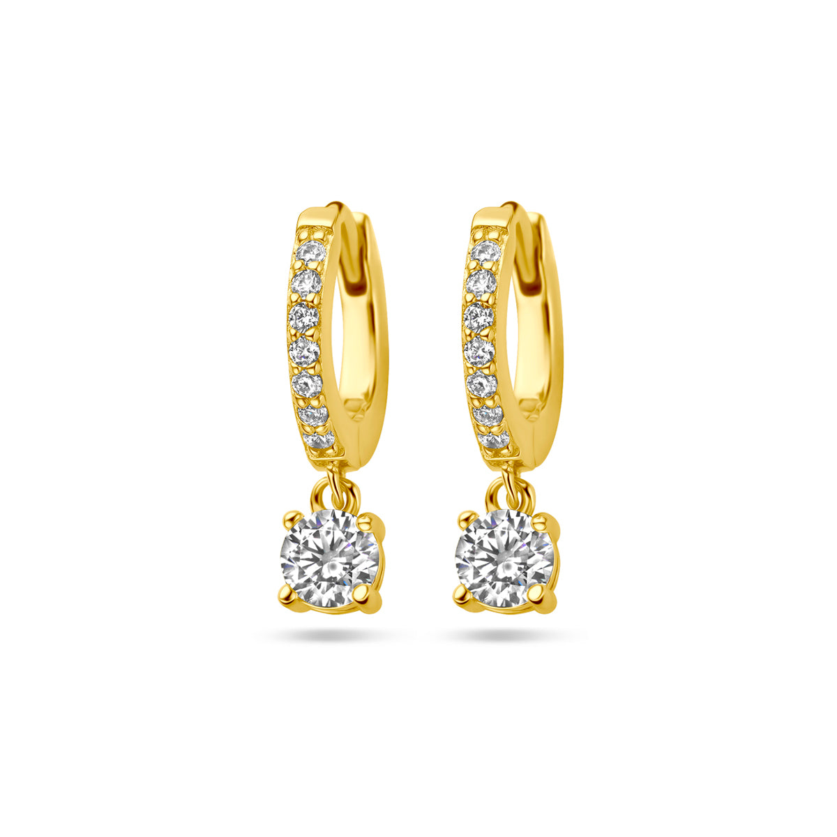 Fantasy Collection Oorbellen zirkonia 1 micron zilver verguld