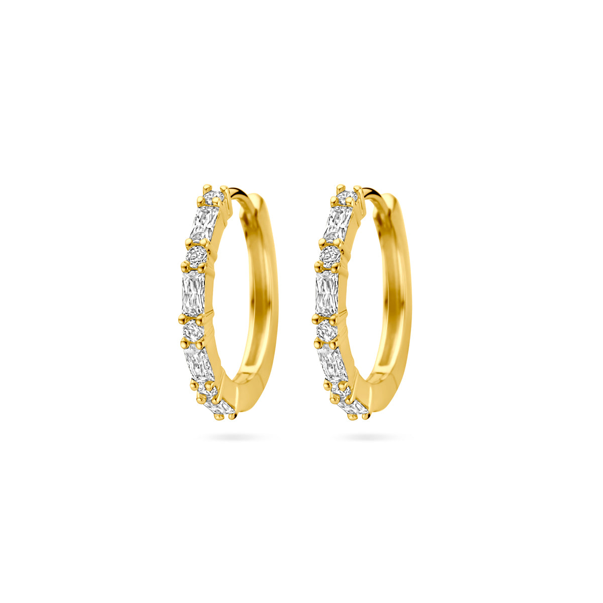Fantasy Collection Oorbellen zirkonia 1 micron zilver verguld