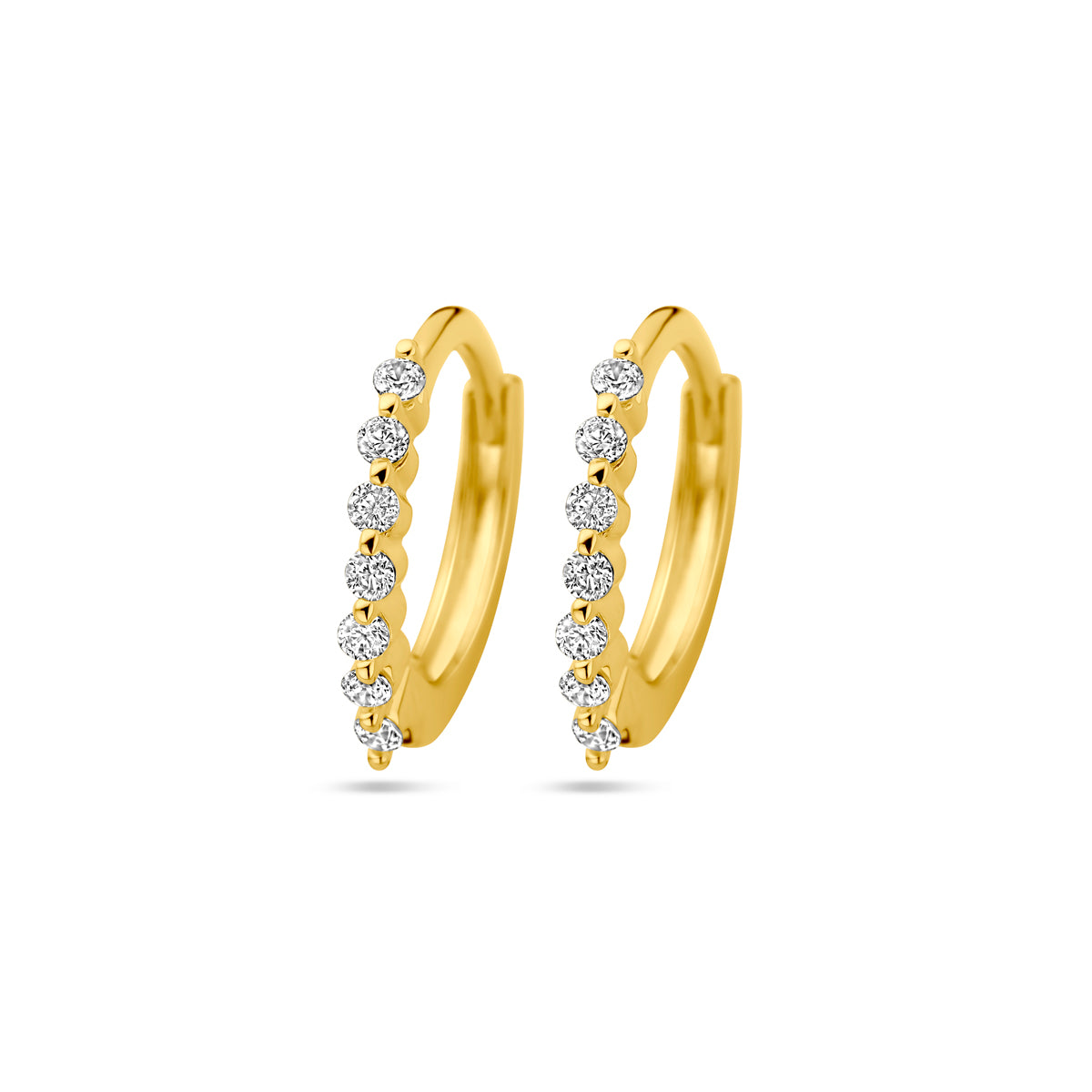 Fantasy Collection Oorbellen zirkonia 1 micron zilver verguld