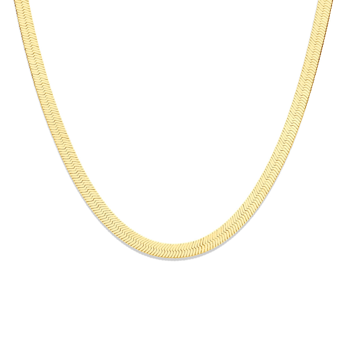 Fantasy Collection Collier slang plat 8,5 mm 43 cm 3 micron zilver verguld