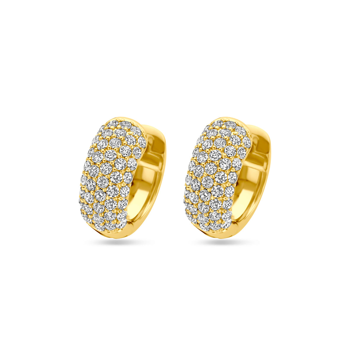Fantasy Collection Oorbellen zirkonia 15,5 mm 1 micron zilver verguld