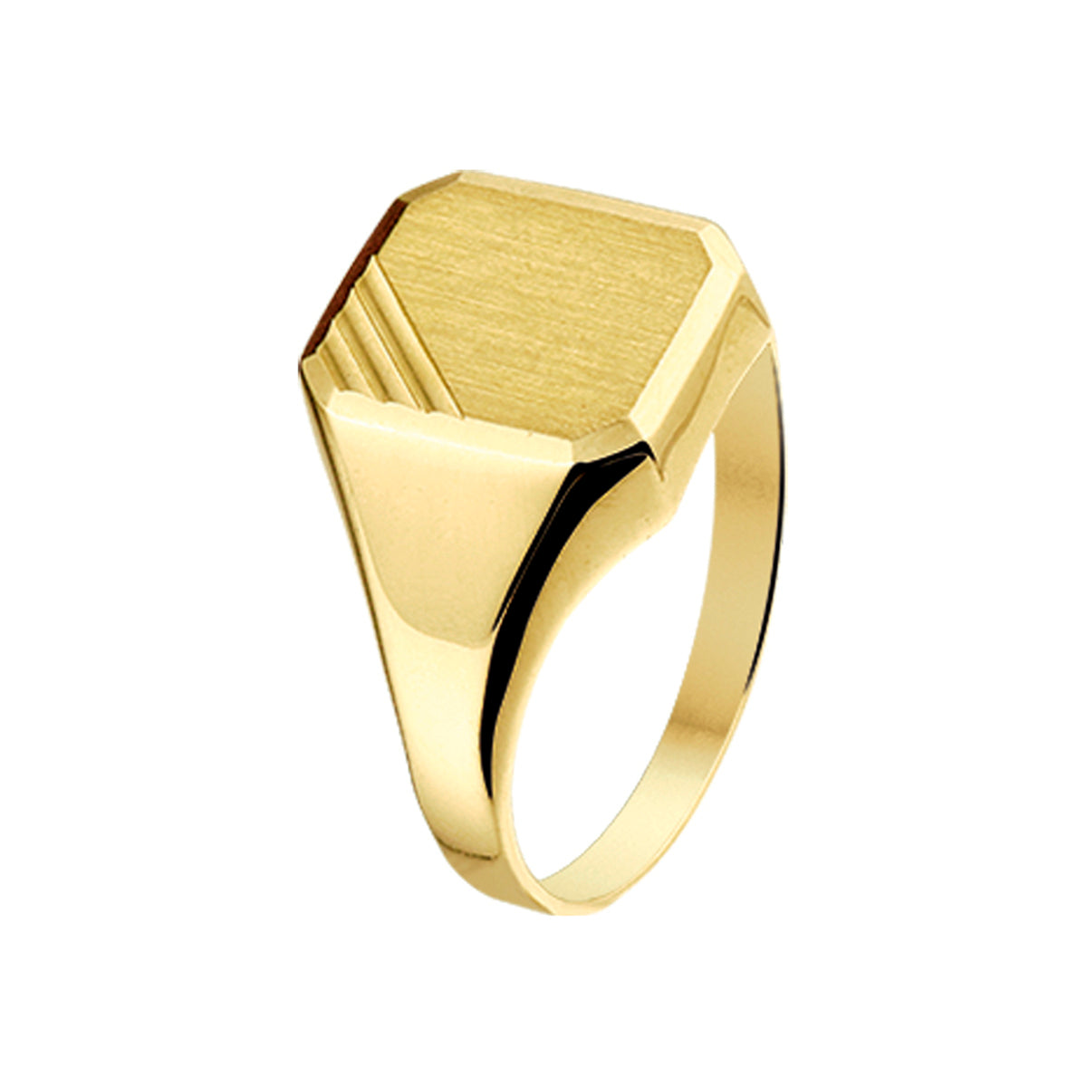 Fantasy Collection Graveerring mat gediamanteerd 14K geelgoud
