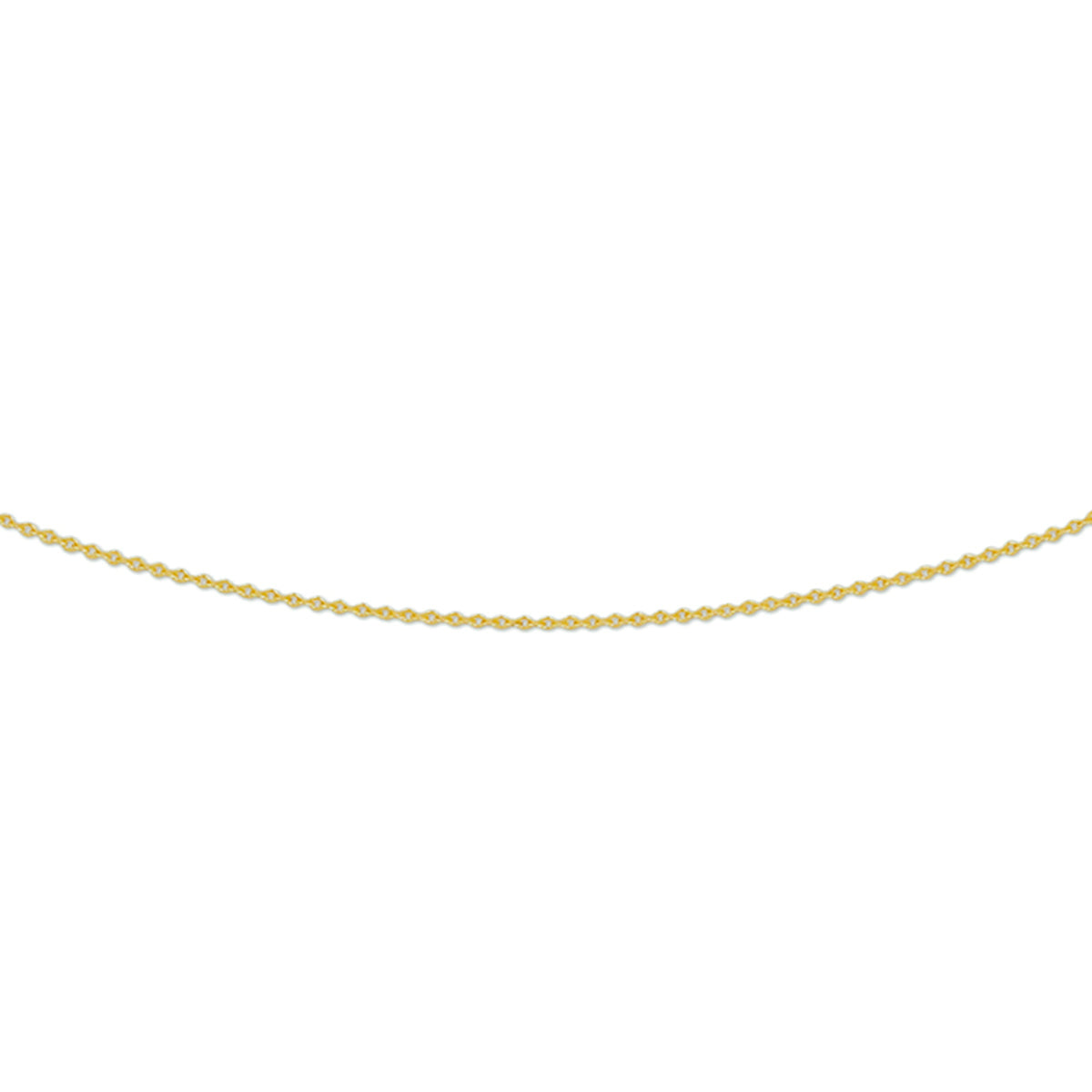 Fantasy Collection Collier anker plat 0,8 mm 14K geelgoud