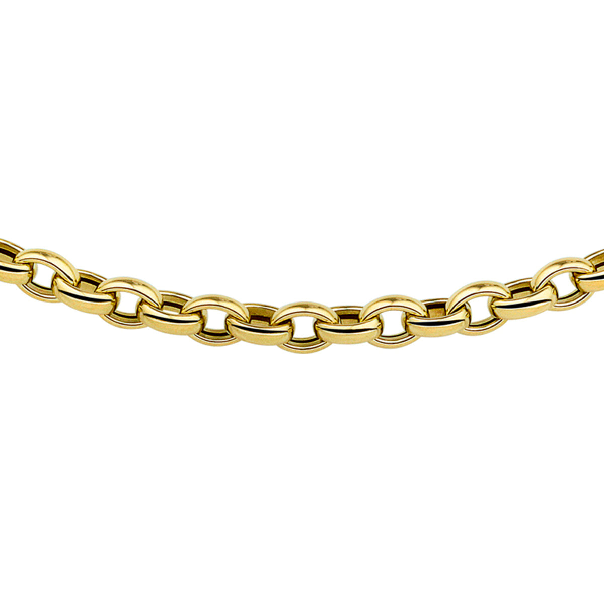 Fantasy Collection Collier jasseron 5,0 mm 45 cm 14K geelgoud