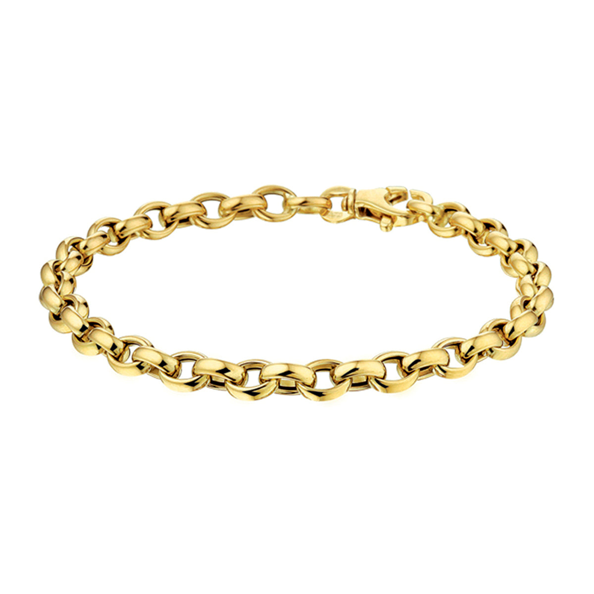 Fantasy Collection Armband jasseron 5,0 mm 19 cm 14K geelgoud