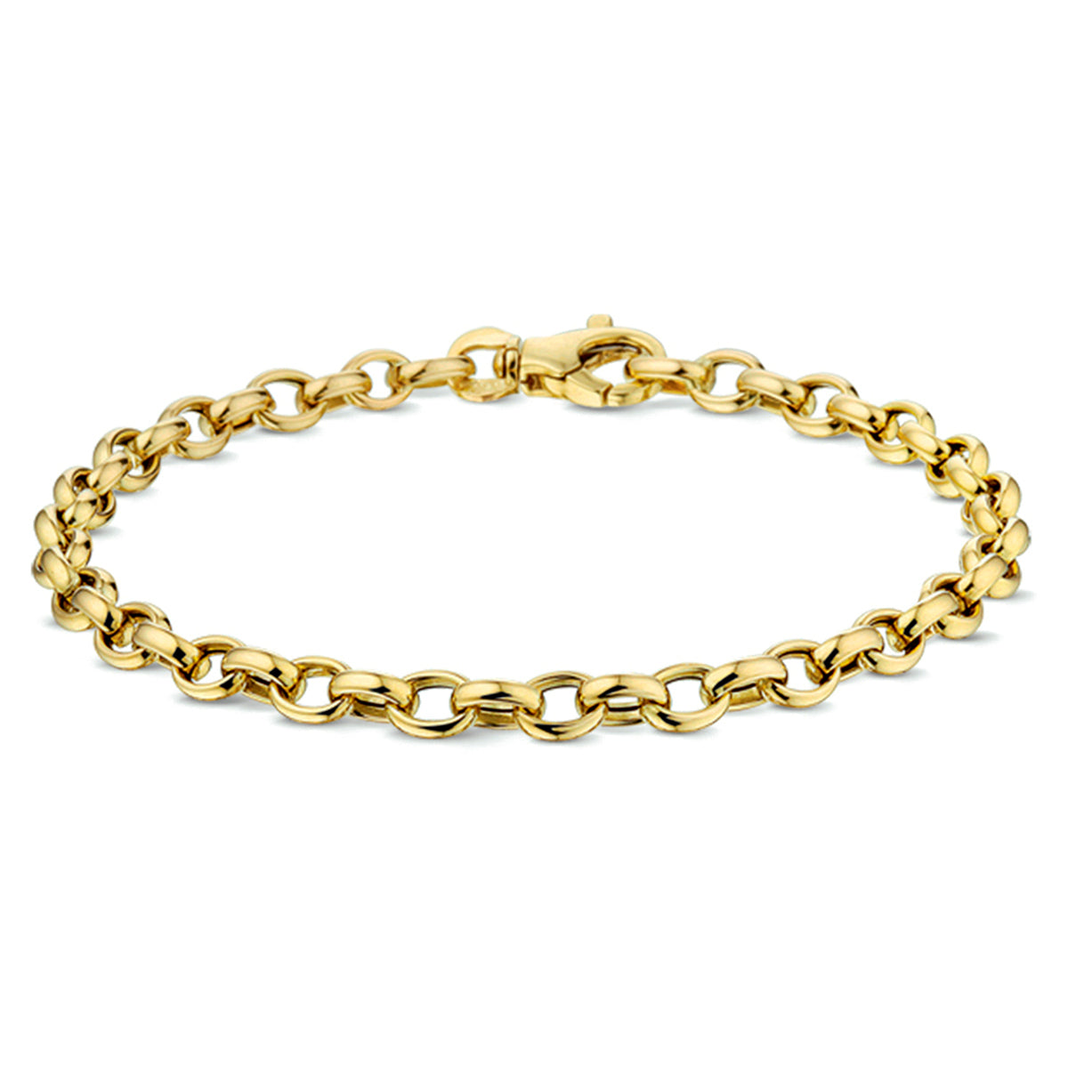 Fantasy Collection Armband jasseron 4,3 mm 19 cm 14K geelgoud
