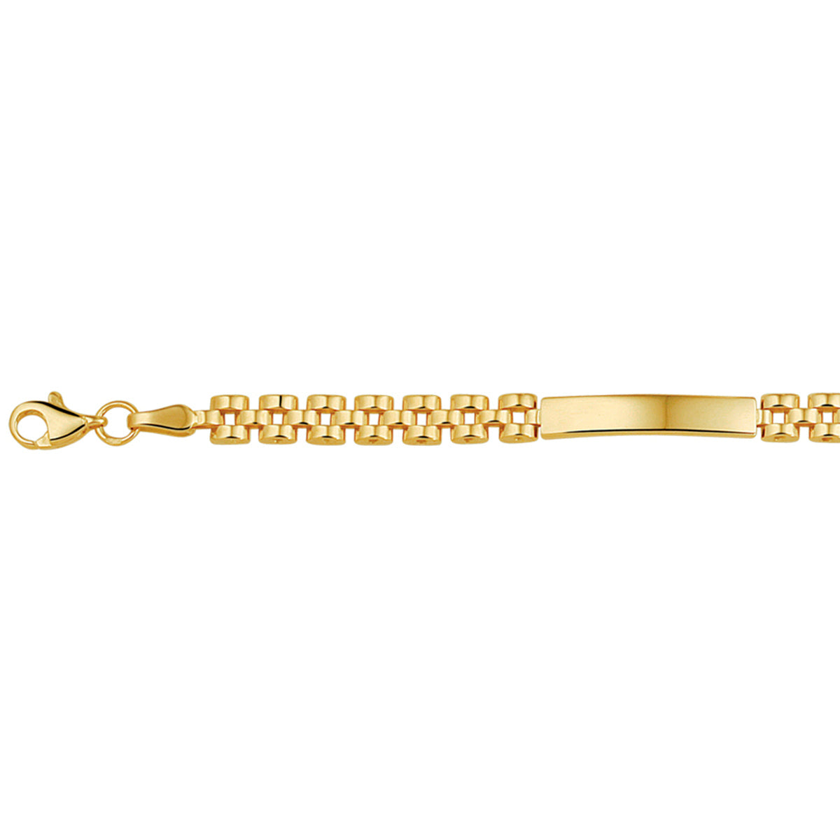 Fantasy Collection Graveerarmband panter 4,5 mm 14K geelgoud