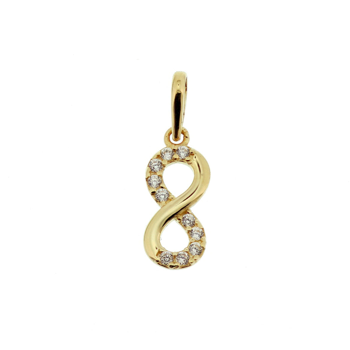 Fantasy Collection Hanger infinity zirkonia 10 mm 14K geelgoud