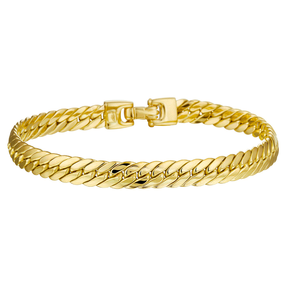 Fantasy Collection Armband gourmette 6,5 mm 19 cm 14K geelgoud