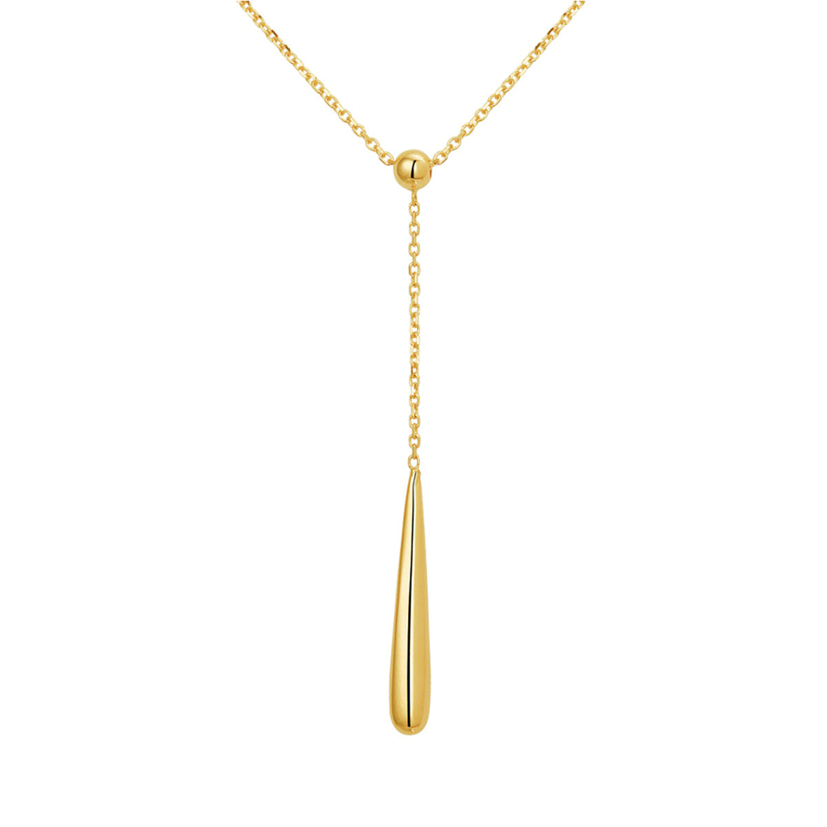 Fantasy Collection Collier druppel 43 - 45 - 47 cm 14K geelgoud