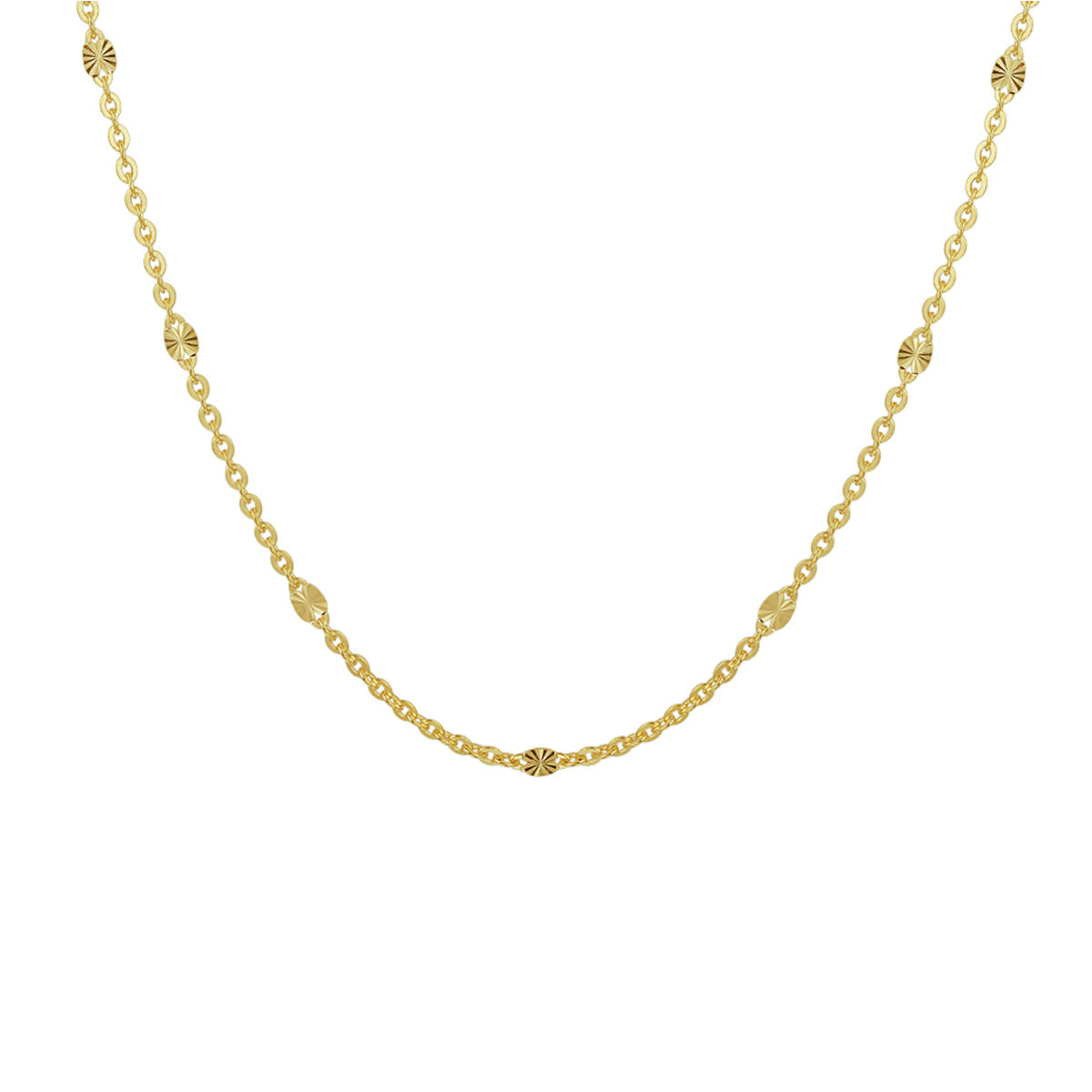Fantasy Collection Collier 1,5 mm 40 - 42 - 44 cm 14K geelgoud