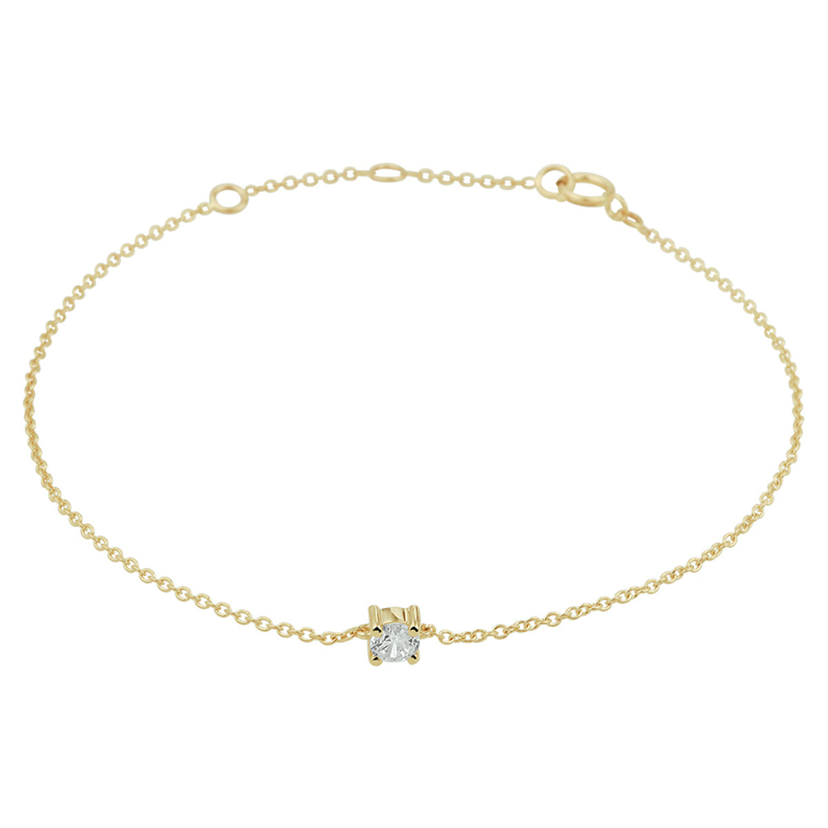 Fantasy Collection Armband zirkonia 15,5 - 17 - 18,5 cm 14K geelgoud