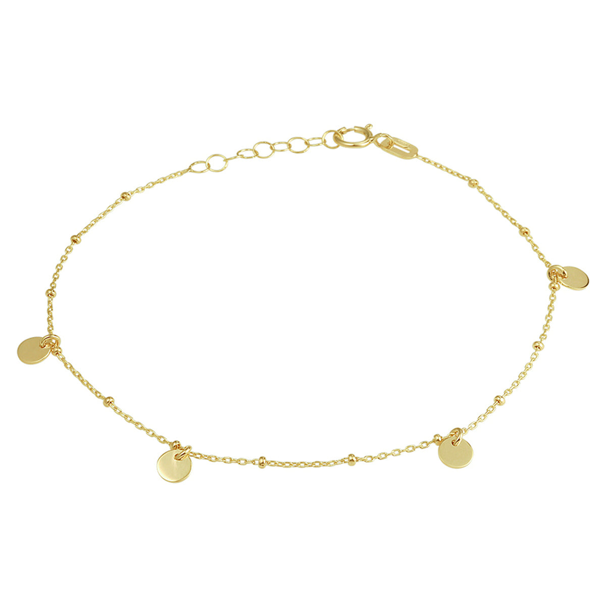 Fantasy Collection Armband rondjes 16 + 2 cm 14K geelgoud