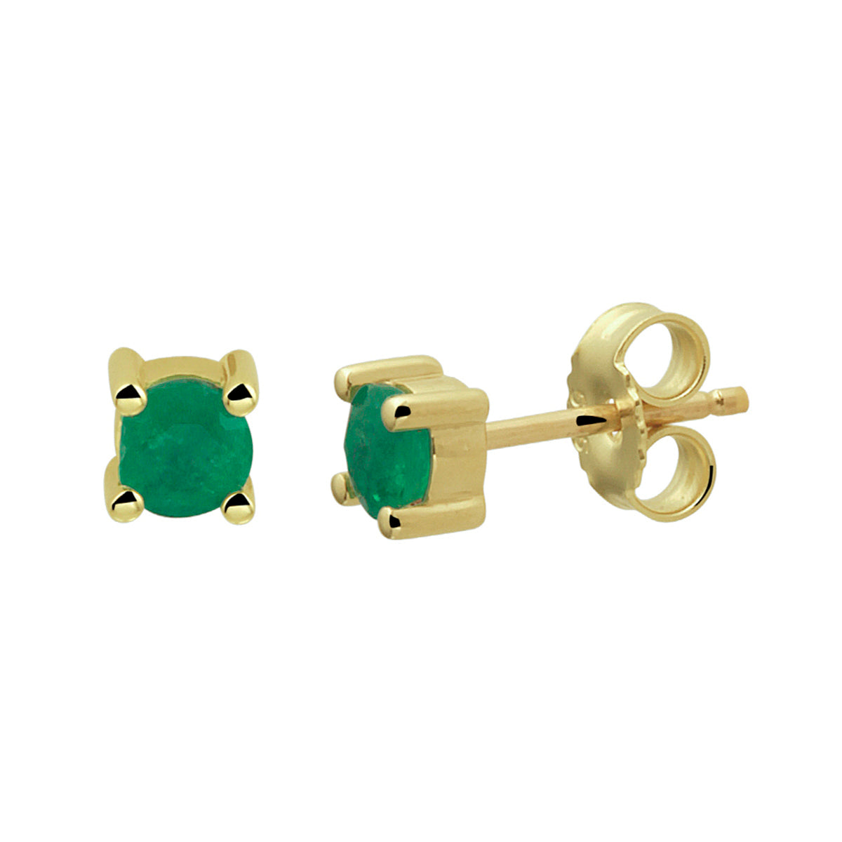Fantasy Collection Oorbellen smaragd 14K geelgoud