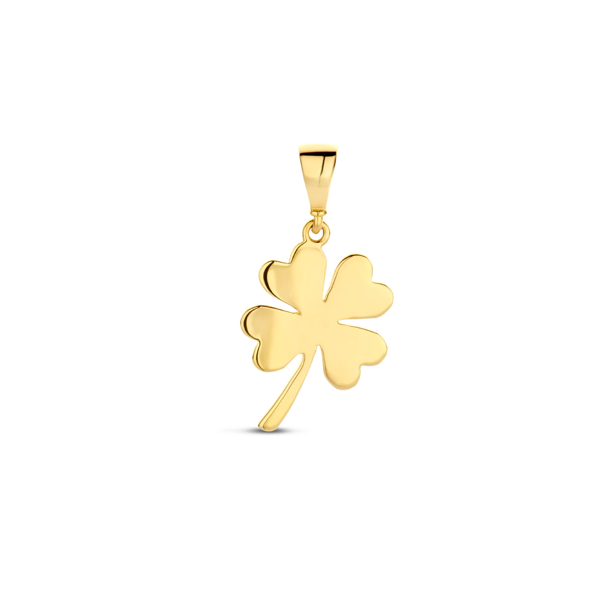 Fantasy Collection Hanger klavertje 15 mm 14K geelgoud