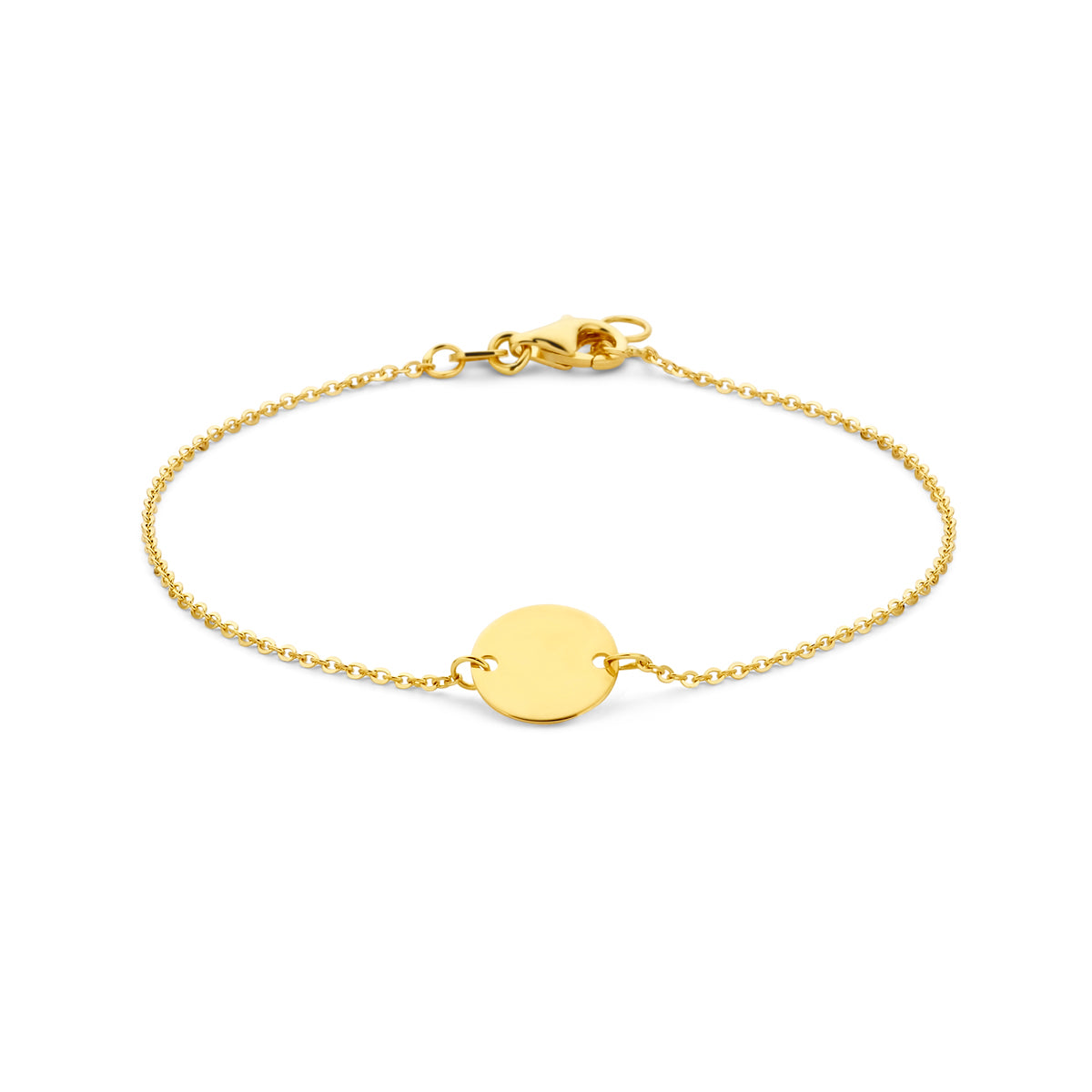 Fantasy Collection Armband cirkel 17 - 18,5 cm 14K geelgoud