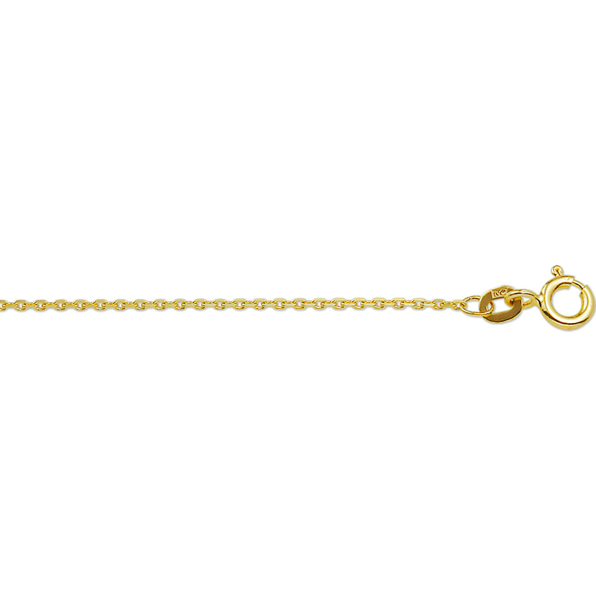 Fantasy Collection Armband anker gediamanteerd 1,1 mm 14K geelgoud