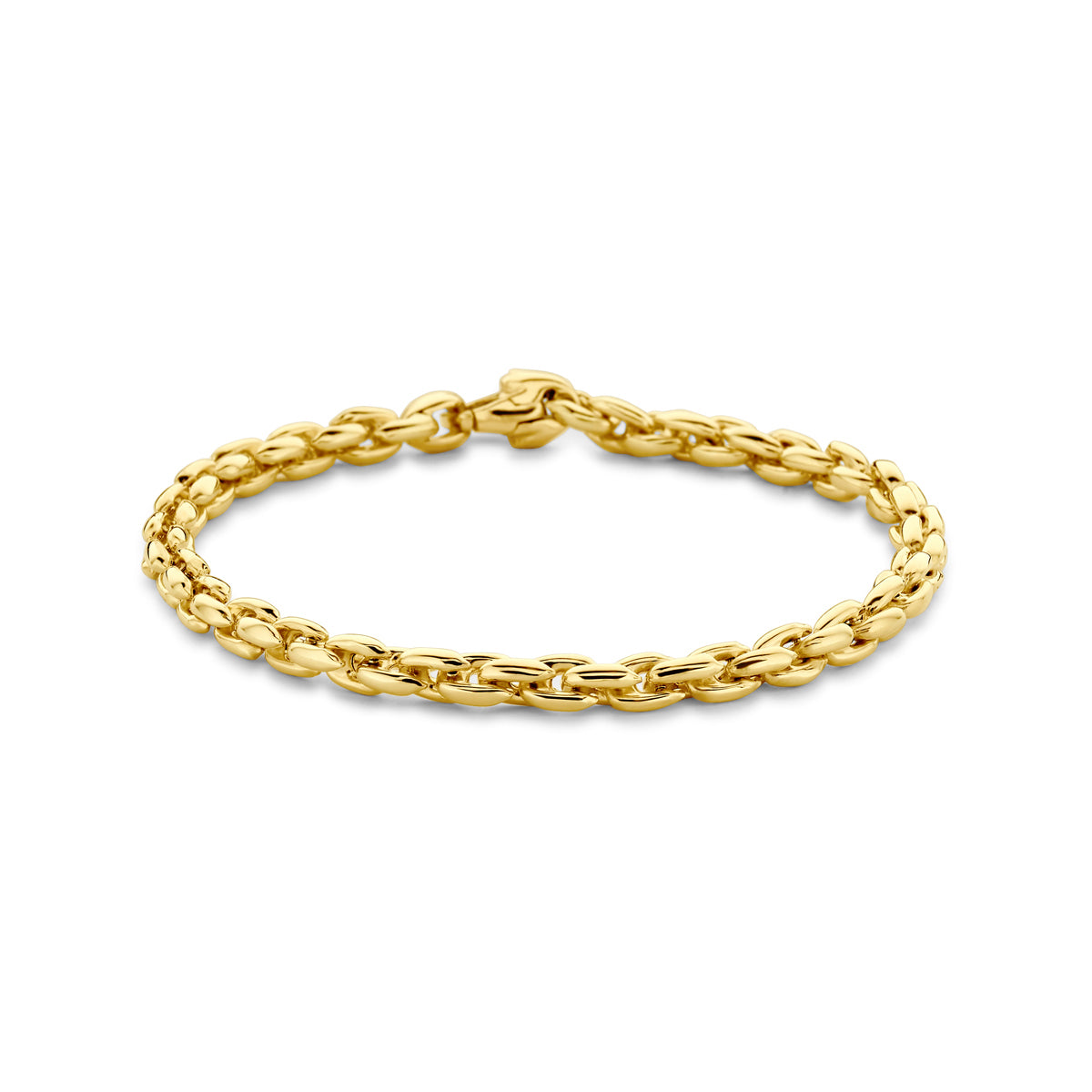 Fantasy Collection Armband fantasie schakel 4,5 mm 19 cm 14K geelgoud
