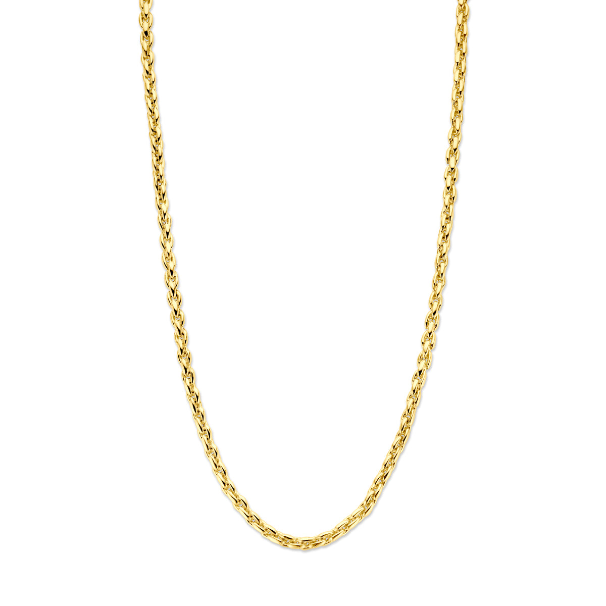 Fantasy Collection Collier fantasie schakel 4,5 mm 45 cm 14K geelgoud
