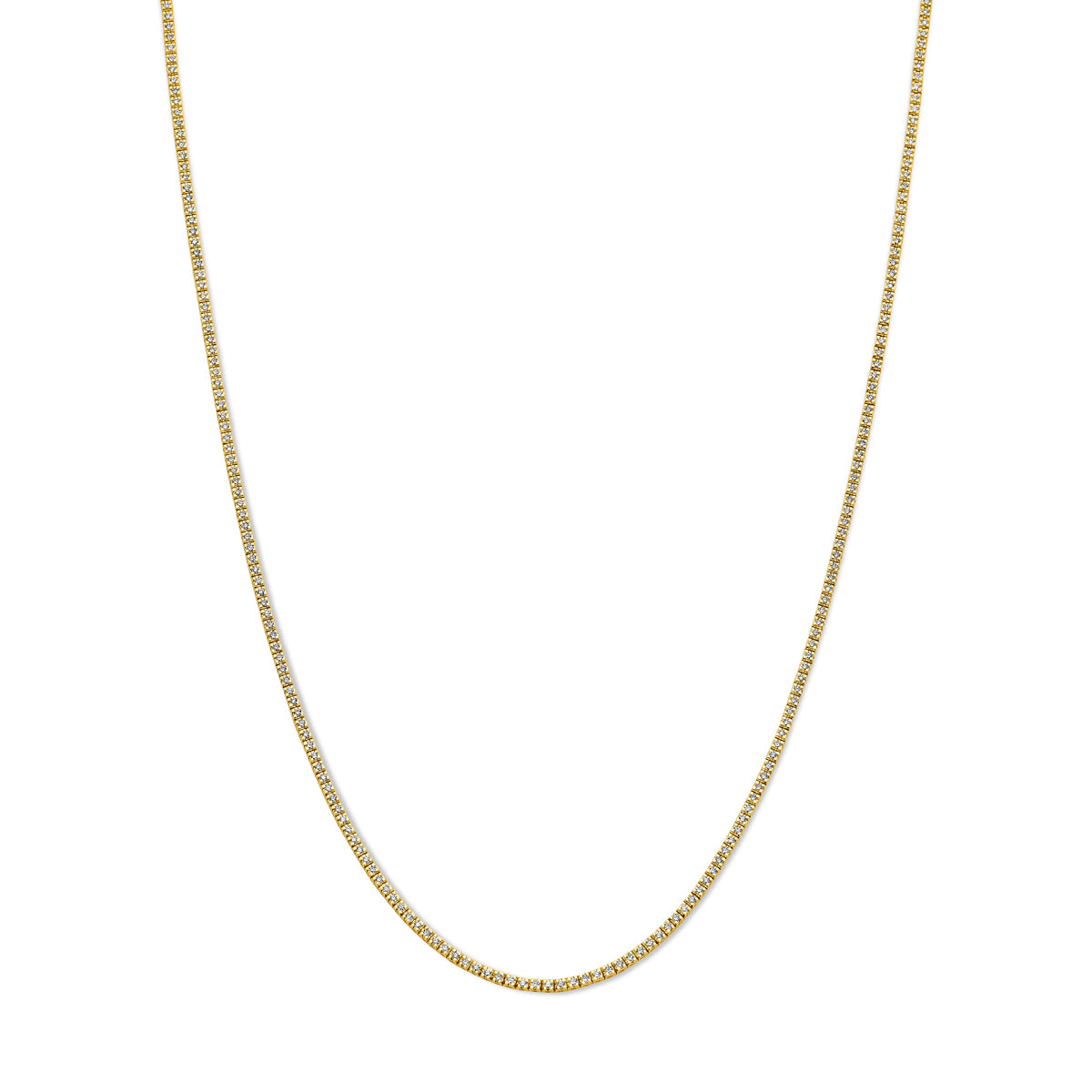 Fantasy Collection Tenniscollier diamant 2.00ct h si 1,9 mm 42 cm 14K geelgoud