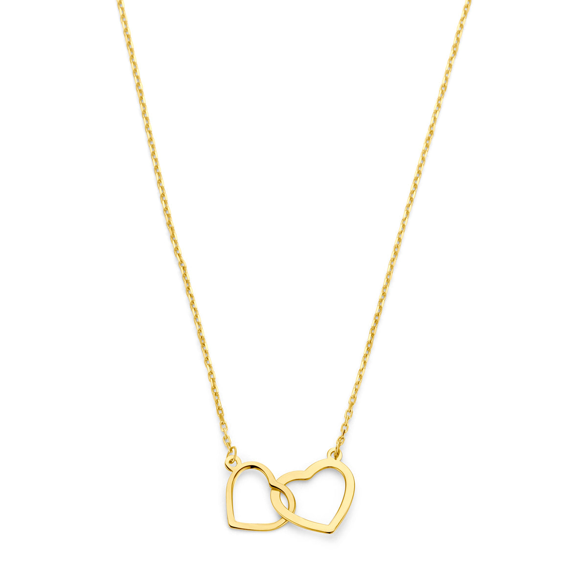 Fantasy Collection Collier hartjes 41 - 43 - 45 cm 14K geelgoud