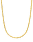 14K geelgoud collier gourmette 4,5 mm 45 cm 4029866 - PansiteNederland.nl