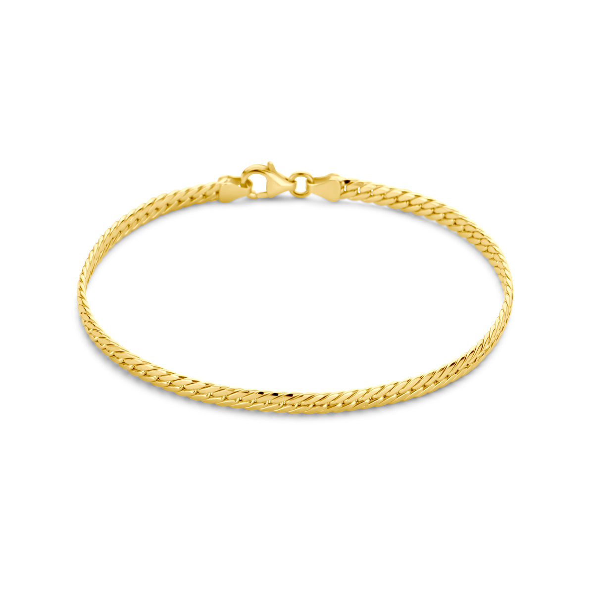 Fantasy Collection Armband gourmette 3,4 mm 19 cm 14K geelgoud