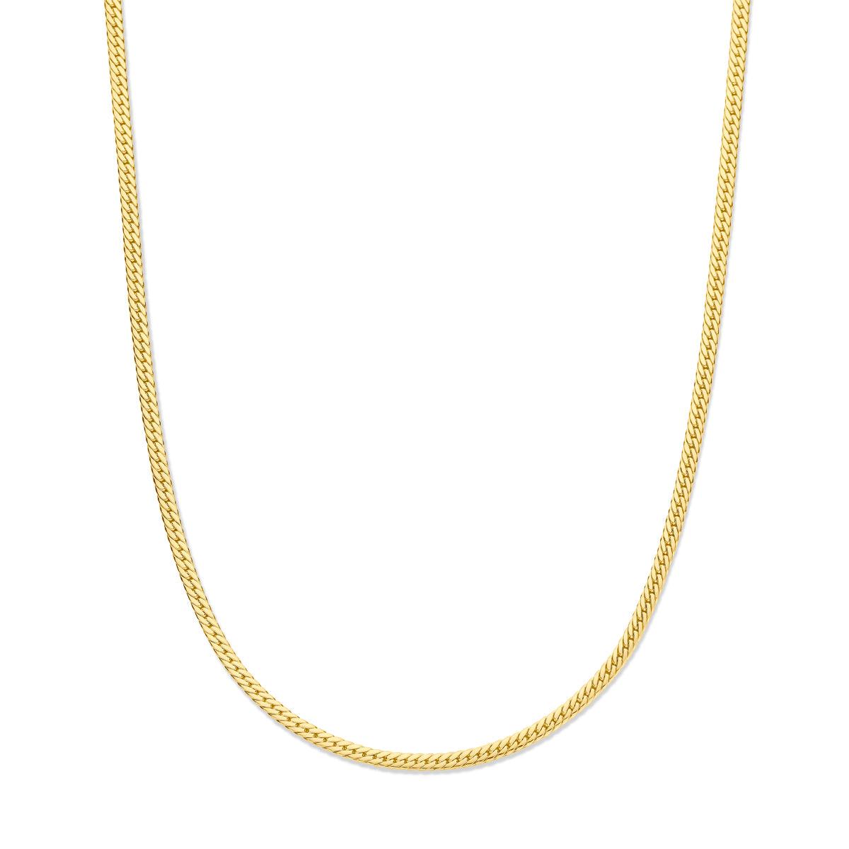 Fantasy Collection Collier gourmette 3,4 mm 43 cm 14K geelgoud