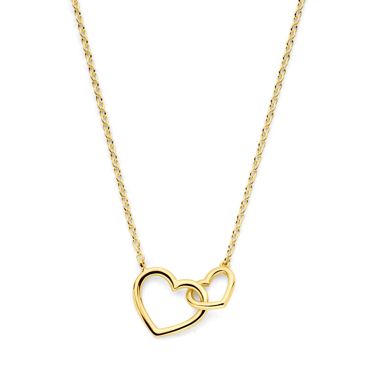 Fantasy Collection Collier hartjes 40 - 42 - 44 cm 14K geelgoud