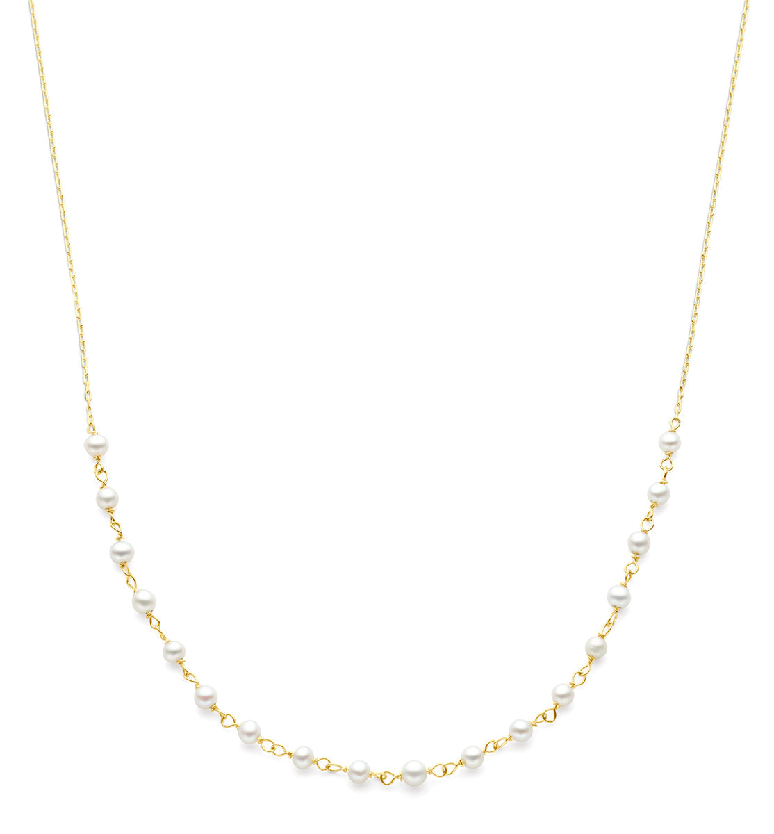 Fantasy Collection Collier parels 43 - 45 cm 14K geelgoud