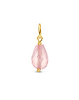 14K geelgoud hanger roze kwarts 4030982 - PansiteNederland.nl