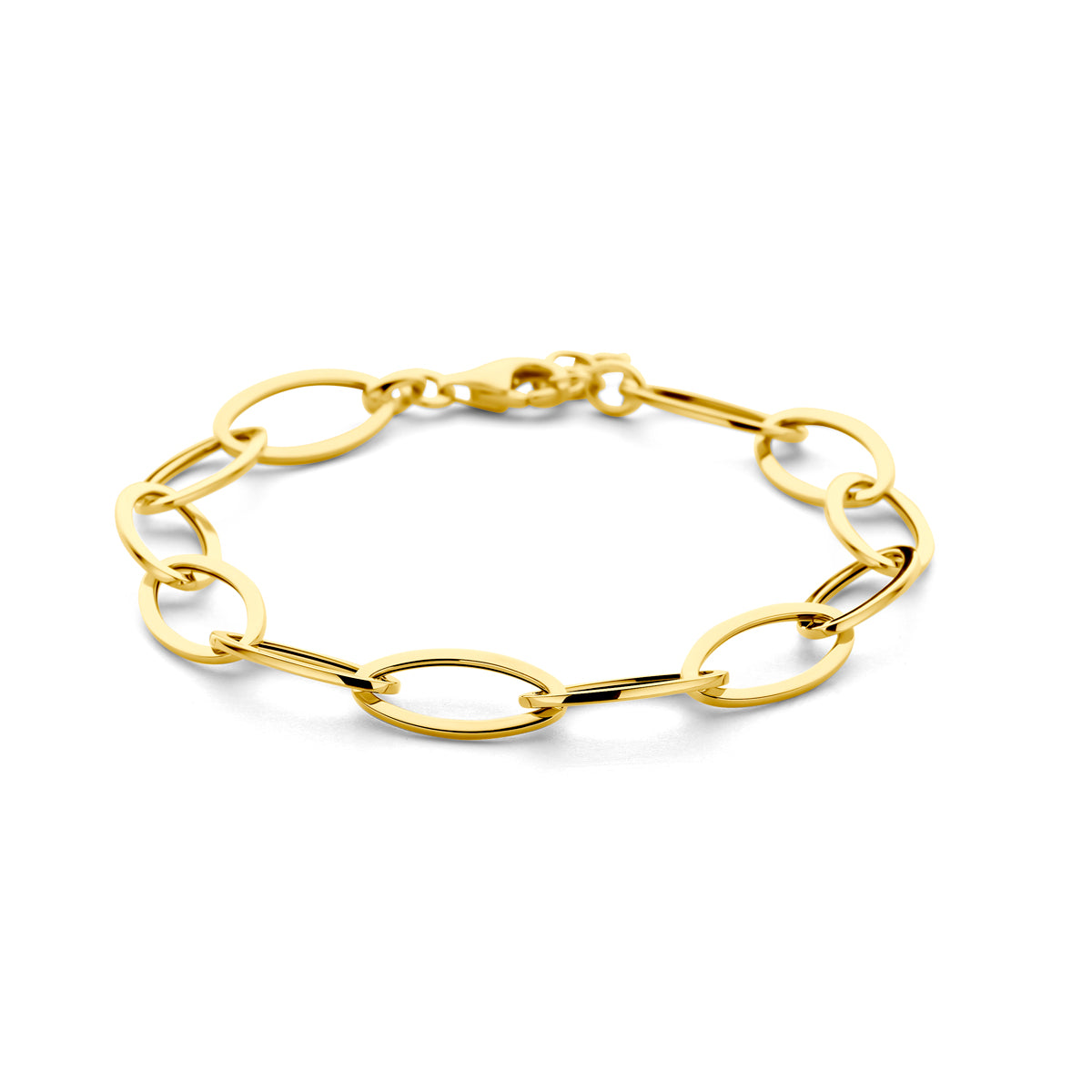 Fantasy Collection Armband 9 mm 18,5 + 1,5 cm 14K geelgoud